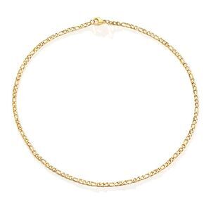 18K Gold Waterproof Figaro Necklace FN4
